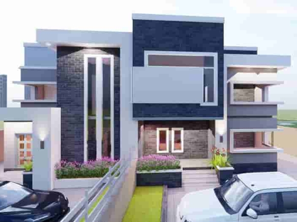 2 bedroom semi detached bungalow (plot of land)